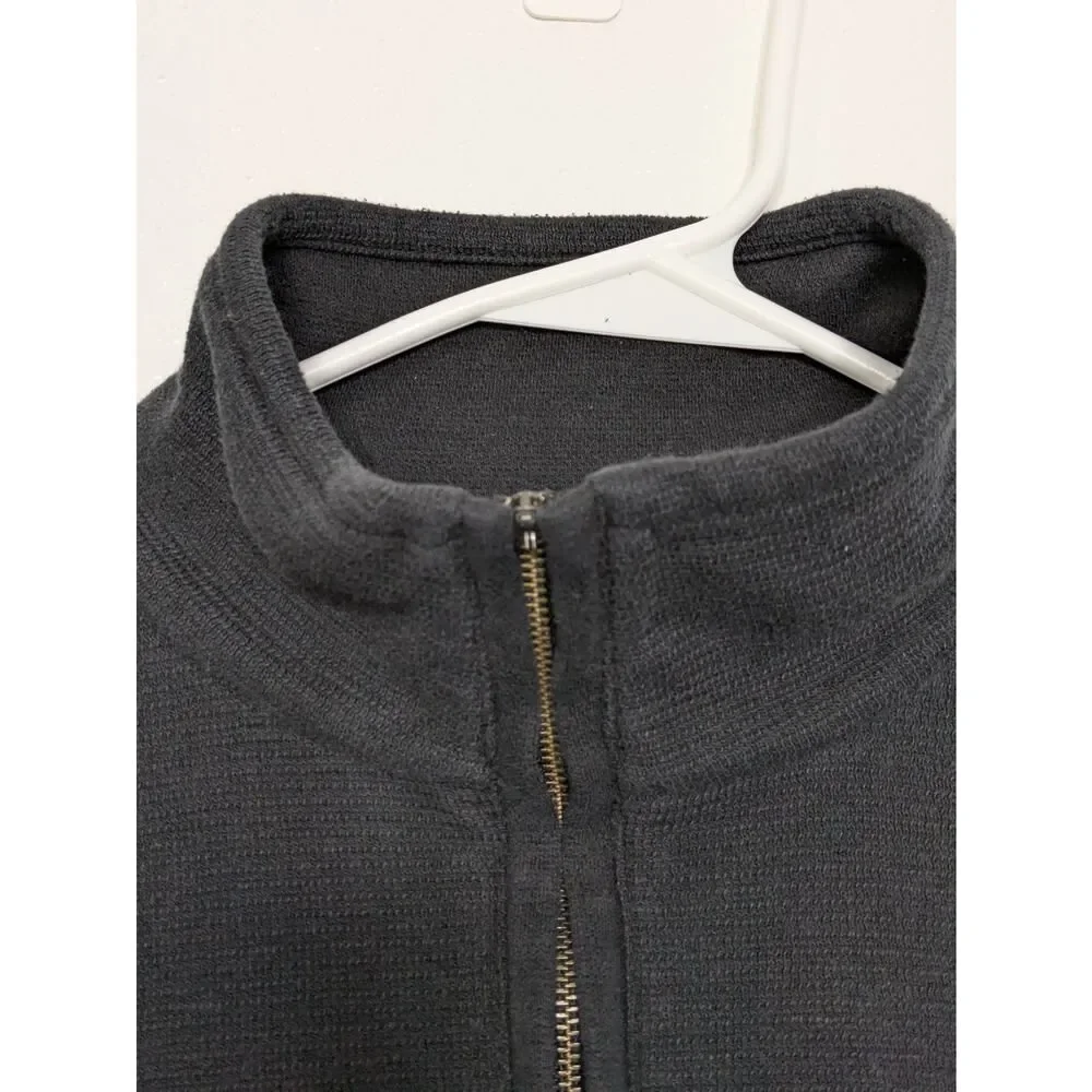 Banana Republic Men’s Sweater 1/4 Zip Polyester Blend Gray Size Medium